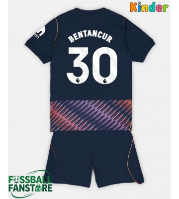 Tottenham Hotspur Rodrigo Bentancur #30 Replik Auswärtstrikot Kinder 2026-27 Kurzarm (+ Kurze Hosen)